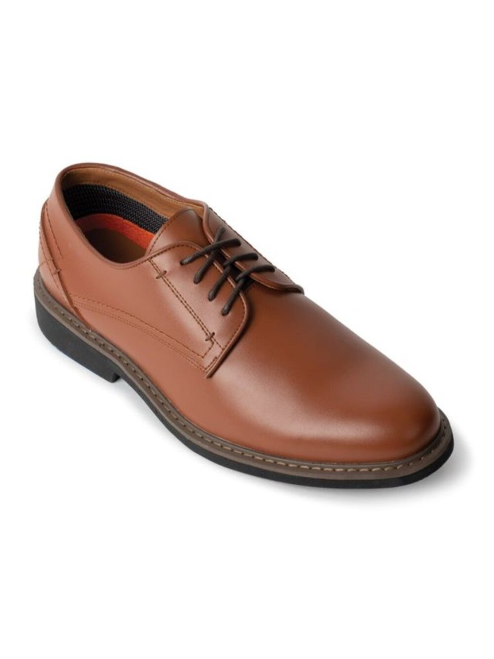 JFW Men's Cop Chestnut Oxford Plain Toe Shoe Size 11.5 M